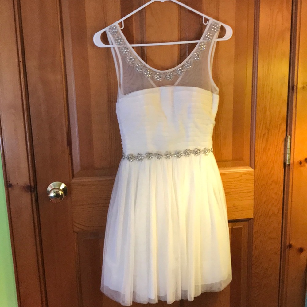 Semi formal white dress